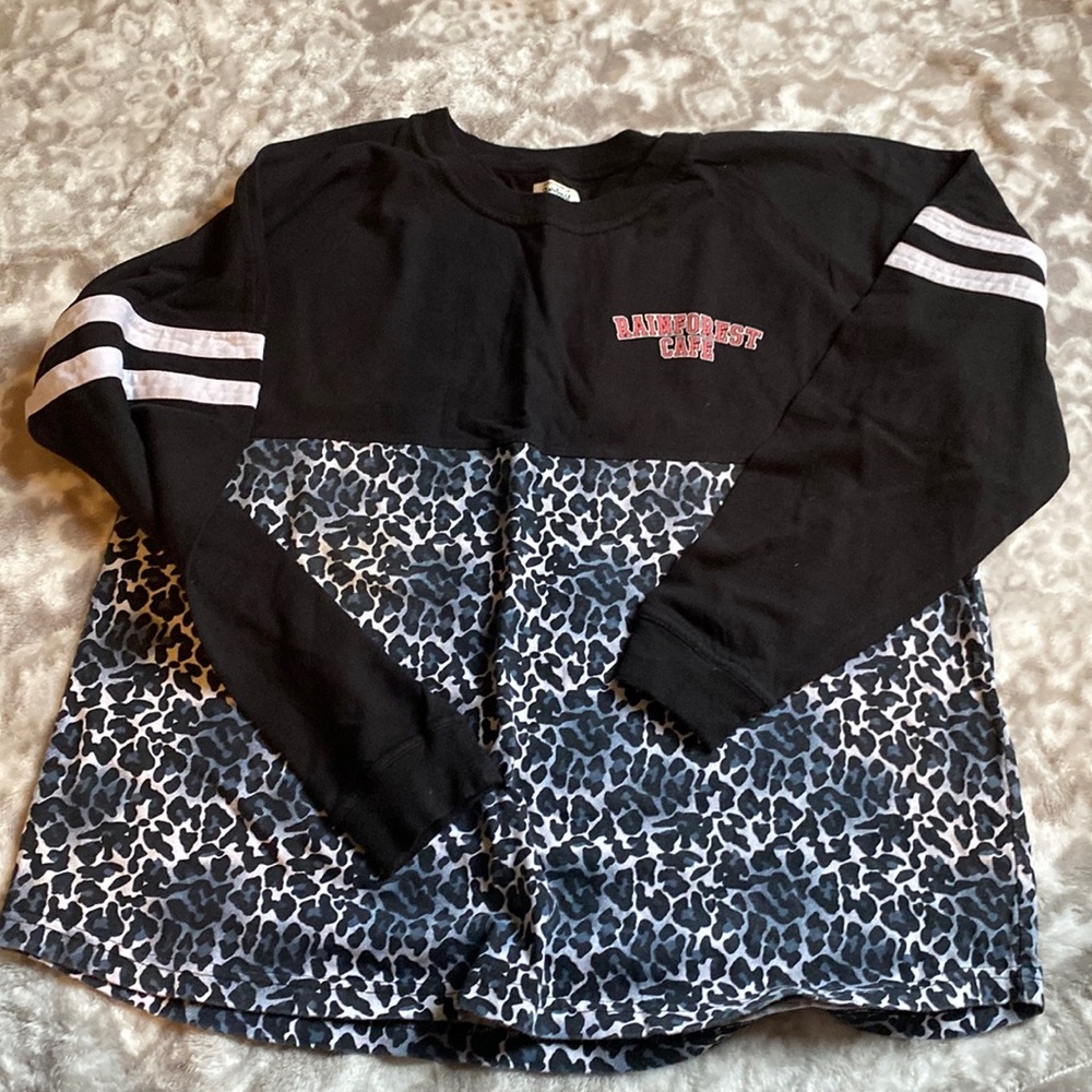 ORLANDO RAIN FOREST long sleeve jersey t shirt animal print size XL